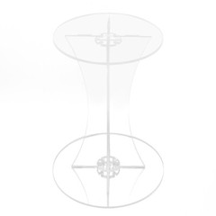 60cm Acrylic Vase Stand Clear Flower Rack For Party Wedding Venue Decor Roadlead