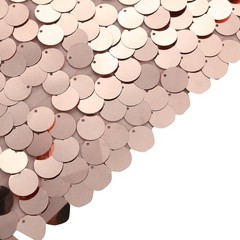 7.5 ft BLUSH Big Payette Sequin Round Backdrop STAND COVER Party Decorations