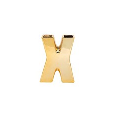 GOLD 6″ Ceramic X Symbol Flower VASE Table Centerpiece Party Events Decorations