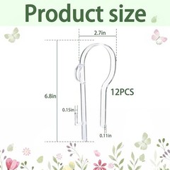 moonoom Wedding Church Pew Clips, Ceremony Aisle Chair Hangers, Wedding 12 Pcs