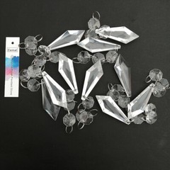 30pcs Acrylic Crystal Octagonal Beads String Garland Chain Chandelier Hanging
