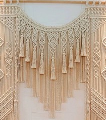 Beautiful Macrame Large Curtain Bohemian Decoration Wall Arch Backdrop