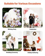 VEVOR Arch Backdrop Stand Metal Arch Backdrop Stand 7.2 ft and 6 ft with Cover