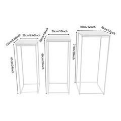 Metal Plant Pot Stand Indoor Outdoor Flower Planter Display Holder Rack Set of 3