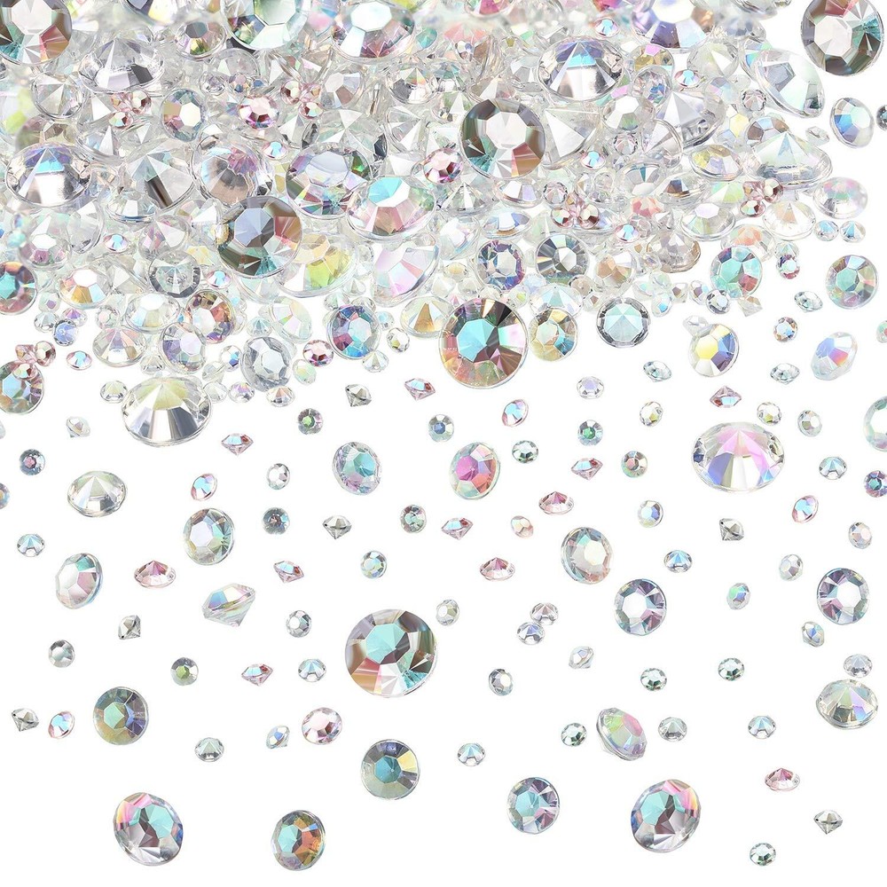 Hicarer 4000 Pieces Table Confetti Wedding Crystals Acrylic Diamonds Rhinestones