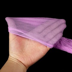 15Pcs Stocking Flower Fabric 65cm/26″ for DIY Mesh Flowers Making, Light Purple