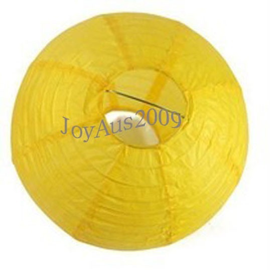 9x 30cm yellow paper lanterns engagement wedding birthday party home decoration
