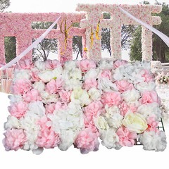 New 6* Artificial Flower Wall Hydrangea Panel Bouquet Wedding Party Home Decor
