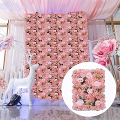 12x Artificial Wedding Wall DIY Floral Panels Silk Flower Wall Panels Backdrop
