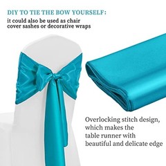 12 Pack Satin Table Runner 12 x 108 Inch Long 12 pack 12″ x 108″ Turquoise