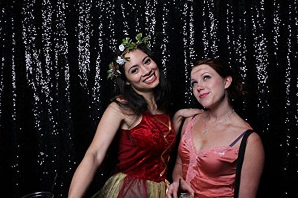 Glitter Sequin Wedding Backdrop Curtain Photo Booth Background Event Party Decor