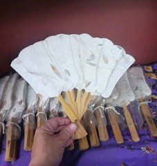 Handmade Paper Bamboo Fans For Wedding Occasion Decoration Favor Gift