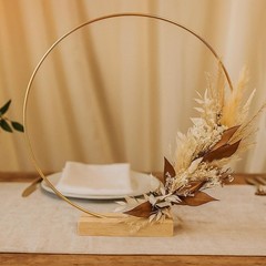10 Pack Floral Hoop with Stand and 38-Yard Paddle Wire 12 Inch Metal Rings fo…