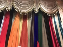 THEATER/STAGE Red Vintage Classic Velvet Curtain Drape 12ft H Sound Proof