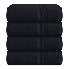 Belizzi Home 4 Pack Bath Towel Set 27×54, 100% Ring Spun Cotton, Ultra Soft H…