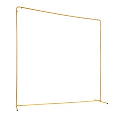 Square Metal Balloon DIY Stand Wedding Backdrop Stand+Pink Cloth Cover for Decor