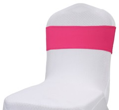 100 Spandex Stretch Chair Cover Sashes Bows Wedding Party (Magenta) ~ FREE SHIP