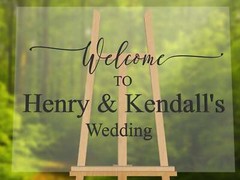 Acrylic 3D Welcome Wedding Horizontal Signage – Style 1