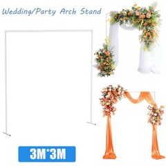 Heavy Duty Wedding Backdrop Stand Party Background Drape Support Adjustable Kit
