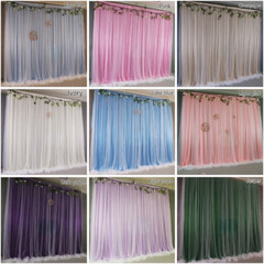 Wedding Backdrop Curtain White Gauze Net Ice Silk Wedding Background Drape