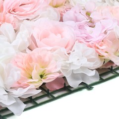 8 Pieces Artificial Flower Wall Silk Flower Beautiful Floral Wall 40x60cm Decor