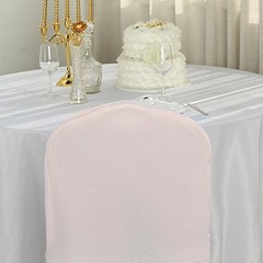 50 Blush POLYESTER BANQUET CHAIR COVERS Wholesale Wedding Party Decorations