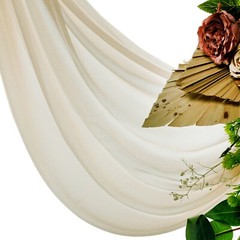 30ft Long Chiffon Wedding Arch Draping Fabric Curtain Panel Event Photo Backdrop