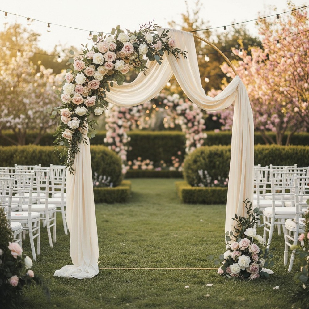 Elegant 6FT Wedding Arch Stand – Perfect for Holidays, Graduations, and More