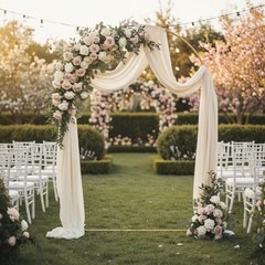 Elegant 6FT Wedding Arch Stand – Perfect for Holidays, Graduations, and More