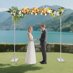 10ft x10ft Backdrop Stand Pipe Kit Heavy Duty Wedding Back Drop Adjustable Stand
