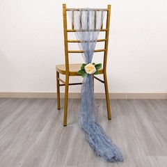 5 Crinkled Sheer Organza CHAIR SASHES Wedding Party Events Decorations Supplies
