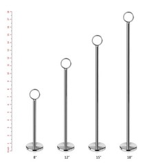 New Star Foodservice Ring-Clip Table Number Holder / Place Card Stand, 12 Inc…