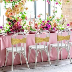 Gold Sequin Chair Sashes Folding Chair Covers Bow for Party Wedding Reception…