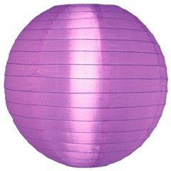 24″ Light Purple Nylon Lantern, Durable Hanging Decoration