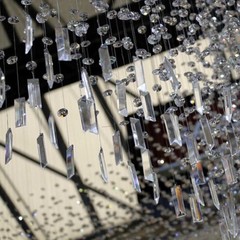 10Pcs One Hole Clear K9 Crystal Prisms Chandelier Lamp Parts Party Decorations