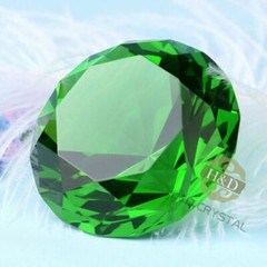 200mm Huge Green Crystal Diamond Paperweight Wedding Centerpieces Gifts