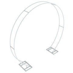 Metal Round Wedding Backdrop Stand Free Standing Falling Curtain Arch Venue Deco