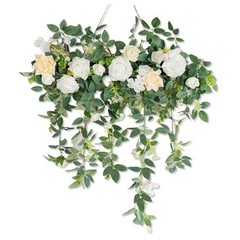 Wedding Arch Flowers，Floral Decor Hanging Artificial Flowers for White