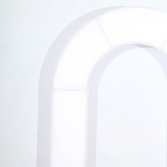 8ft WHITE Fitted Spandex Open Arch Double Sided Backdrop STAND COVER Party Event