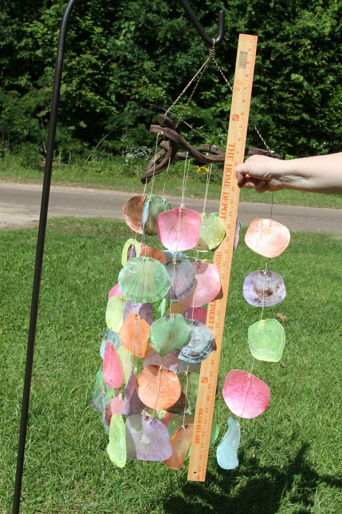 Beach Wedding Pastel Colors Hanging Seashell Decor, 35″ + G-51