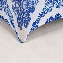 Royal Blue Damask Spandex Banquet CHAIR COVERS Wedding Supplies Event Home