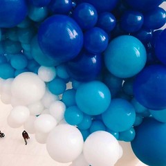 PartyWoo Royal Blue Balloons 101 pcs 12 Inch Matte Dark Blue Latex Helium Bal…