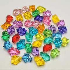 100pcs-200PCS/lot 25X18mm Acrylic Crystal Ice Rock Stones Vase Gems For Wedding