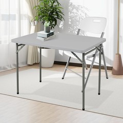 Folding Table 3ft Rectangular All-Occasion Plastic Folding Event Table for In…
