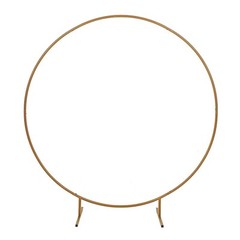 4 ft Gold Balloon Circle Metal Frame Round BACKDROP STAND Wedding Arch Party