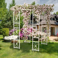 Heavy Duty Metal Garden Pergola Wedding Arbor Arch Gazebo Trellis for Party