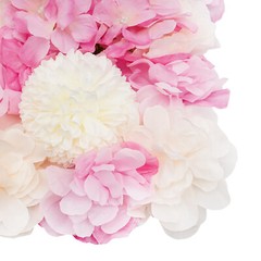 6pcs Artificial Flower Wall Panels Decorative Faux Hydrangea Floral Wall Mat Pad