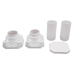 2PCS Plastic White Wedding Party Roman Pillar Artistic Roman Column Statue