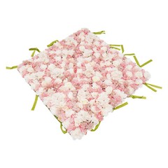 Artificial Silk Fabric Flower Wall Panel Square Backdrop For Wedding Party Decor