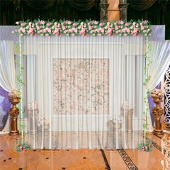 Wedding Party Prom Backdrop Stand Pipe Kit Curtain Frame Ajustable10x10ft